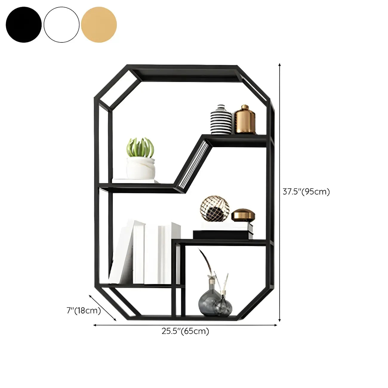 Porte-bouteilles mural simple en métal noir
