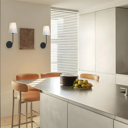 Applique murale glamour moderne en laiton avec abat-jour en tissu