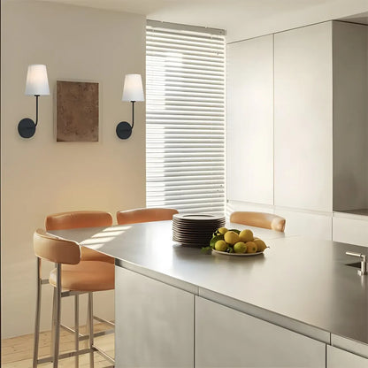 Applique murale glamour moderne en laiton avec abat-jour en tissu