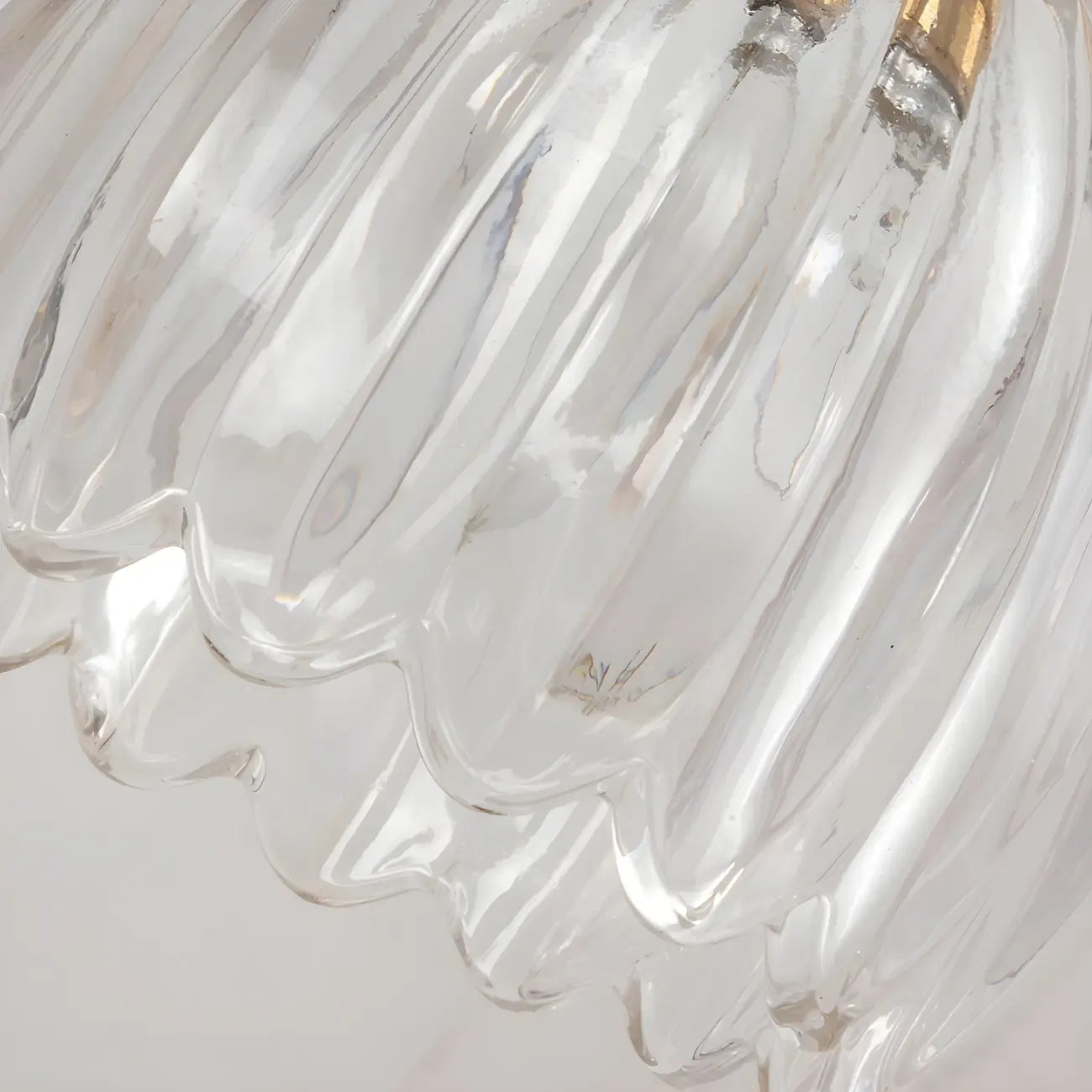 Applique murale suspendue moderne en verre doré pour salle de bain