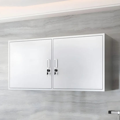 Vitrine murale en acier inoxydable avec rangement