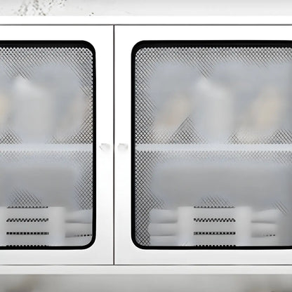 Vitrine murale en acier inoxydable avec rangement