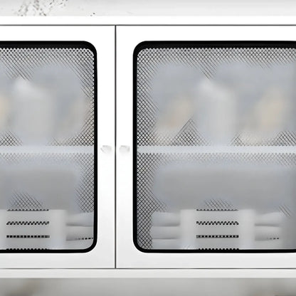 Vitrine murale en acier inoxydable avec rangement