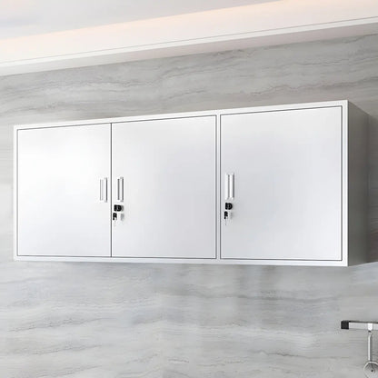 Vitrine murale en acier inoxydable avec rangement