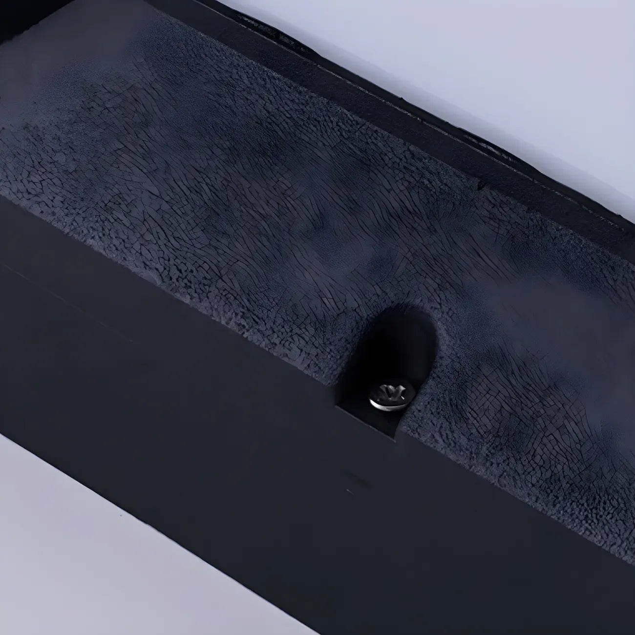 Lampes solaires carrées étanches en métal noir pour poteaux extérieurs