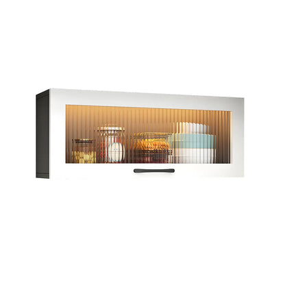 vaisselier mural en bois blanc pour cuisine