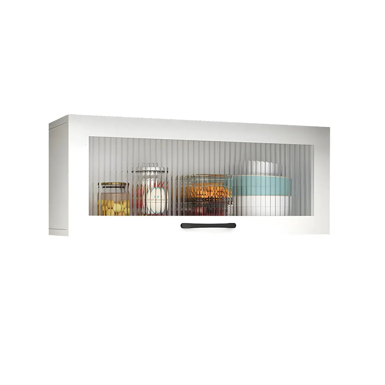 vaisselier mural en bois blanc pour cuisine