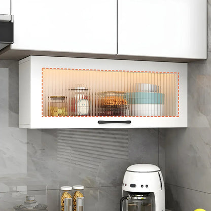 vaisselier mural en bois blanc pour cuisine