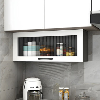 vaisselier mural en bois blanc pour cuisine