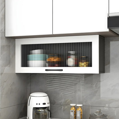 vaisselier mural en bois blanc pour cuisine