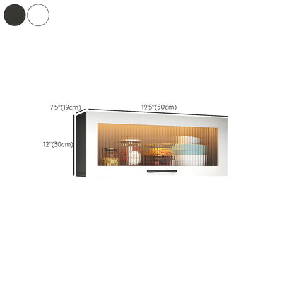 vaisselier mural en bois blanc pour cuisine