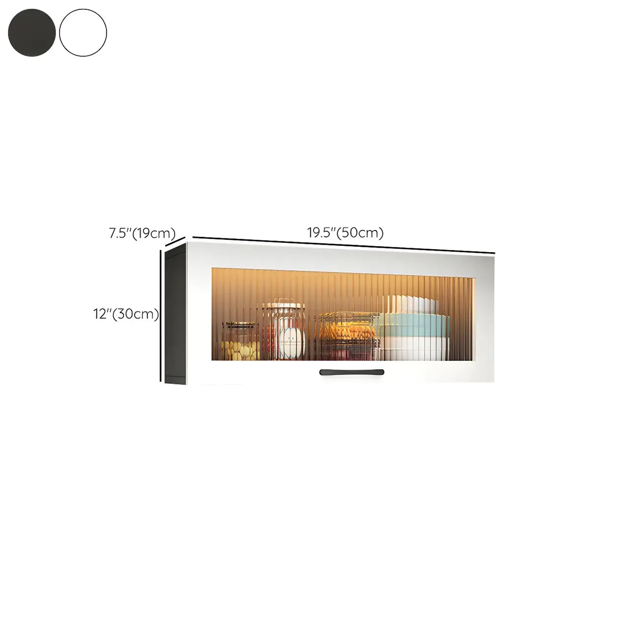 vaisselier mural en bois blanc pour cuisine