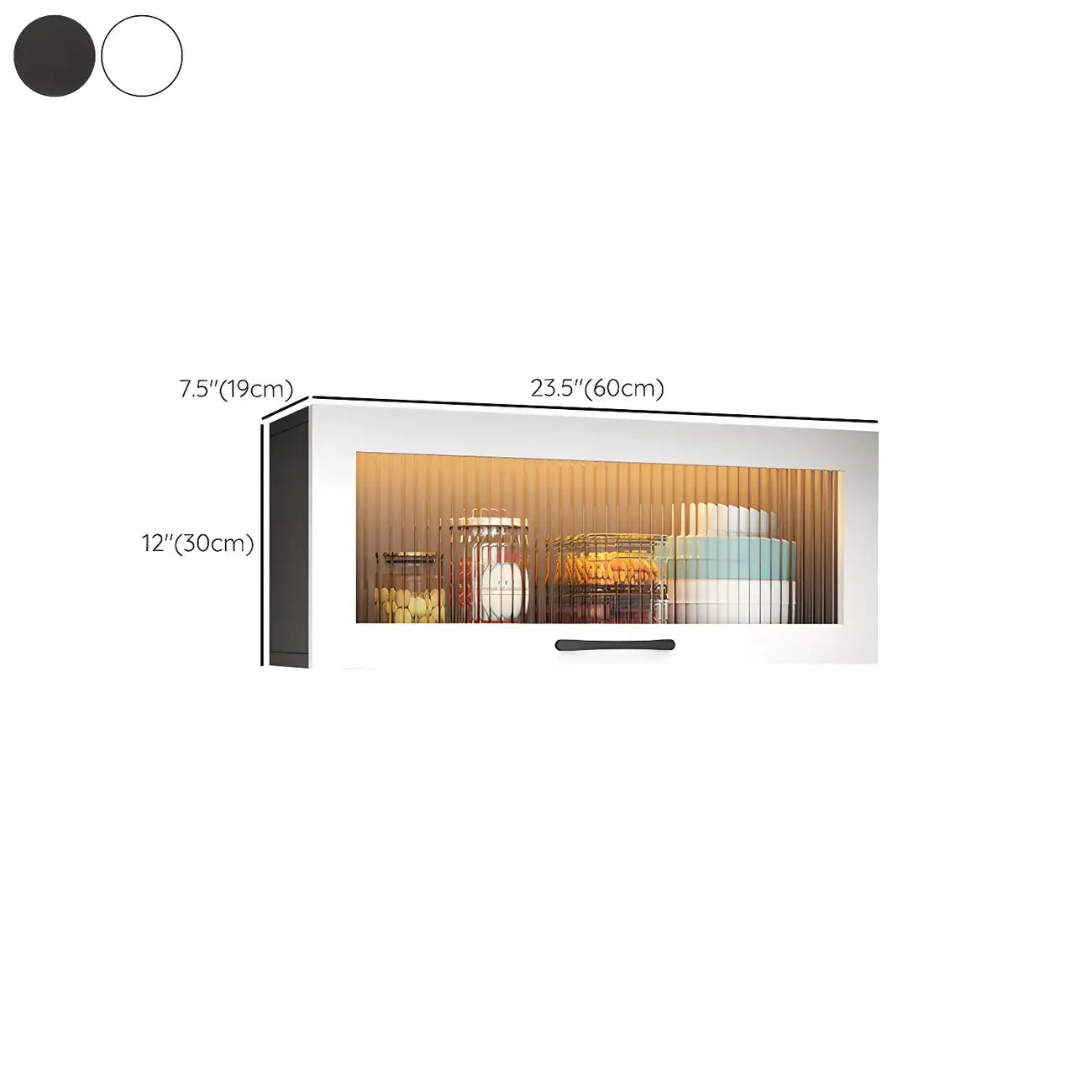 vaisselier mural en bois blanc pour cuisine