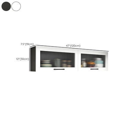 vaisselier mural en bois blanc pour cuisine