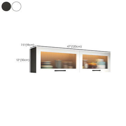 vaisselier mural en bois blanc pour cuisine