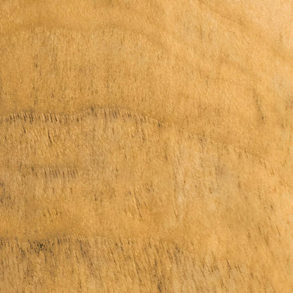 Table d'appoint carrée courte en pin naturel avec piètement abstrait