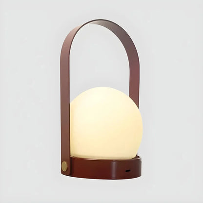 Lanterne LED portable sans fil avec globe noir, lampe de table