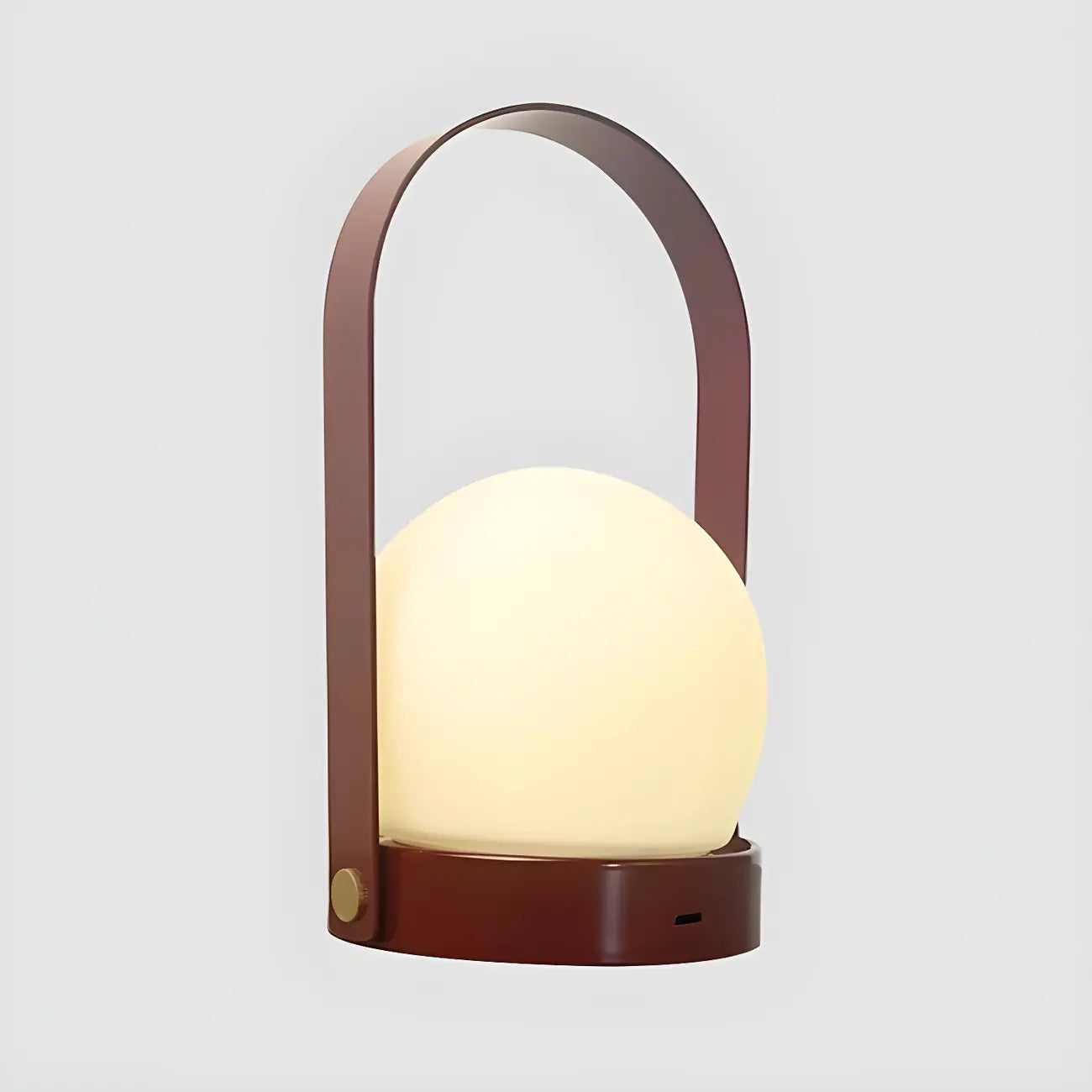 Lanterne LED portable sans fil avec globe noir, lampe de table