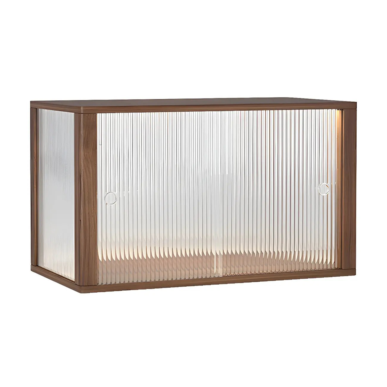 Petite vitrine en bois et verre pour table