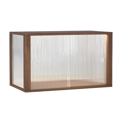 Petite vitrine en bois et verre pour table