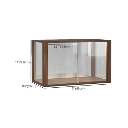 Petite vitrine en bois et verre pour table