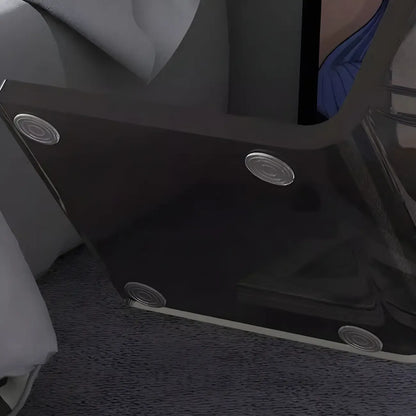 Table d'appoint polyvalente en acrylique en forme de C