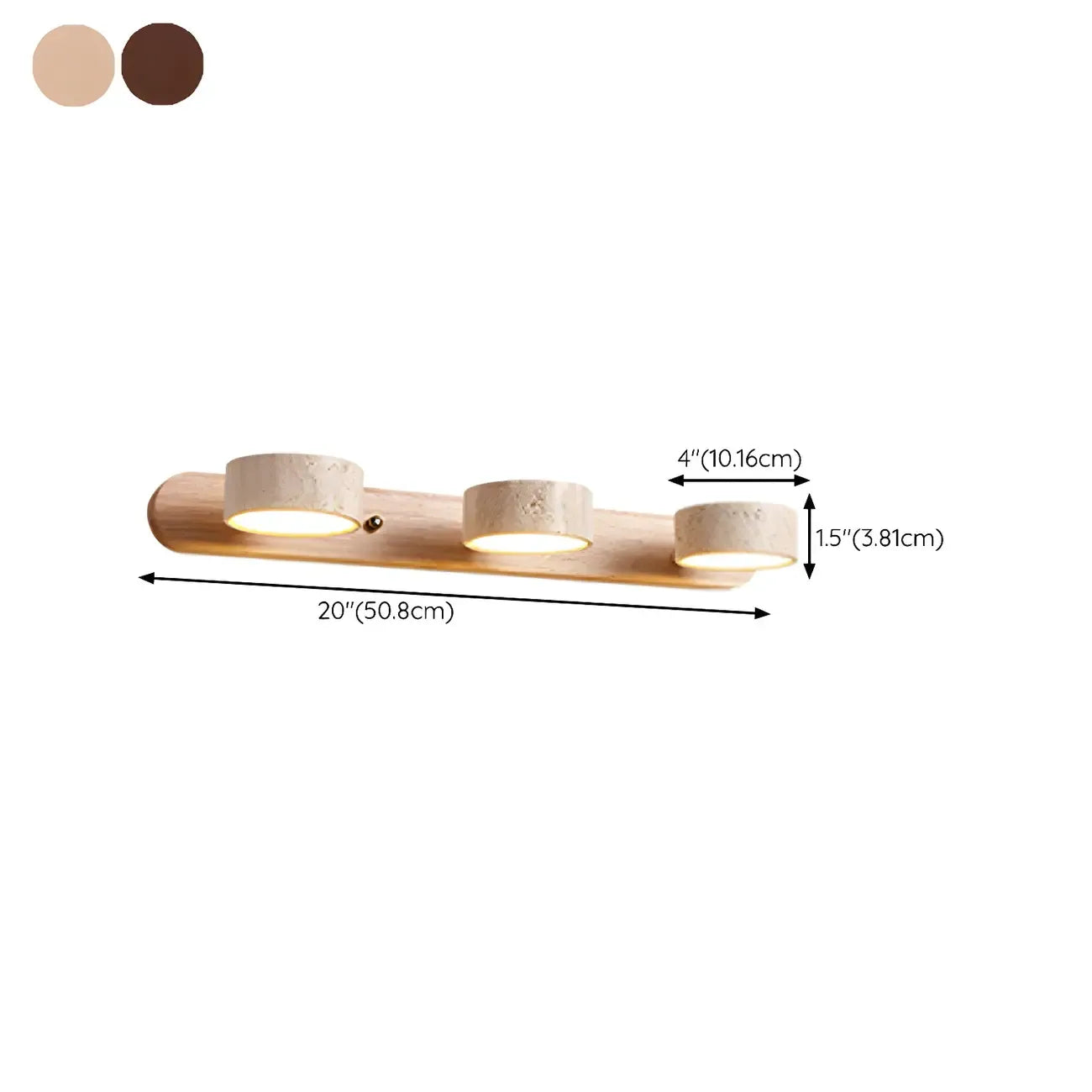 Applique murale circulaire moderne en pierre blanche à plusieurs lumières LED